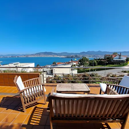 Baiona, Terraza, Vistas Al Mar. Lejlighed
