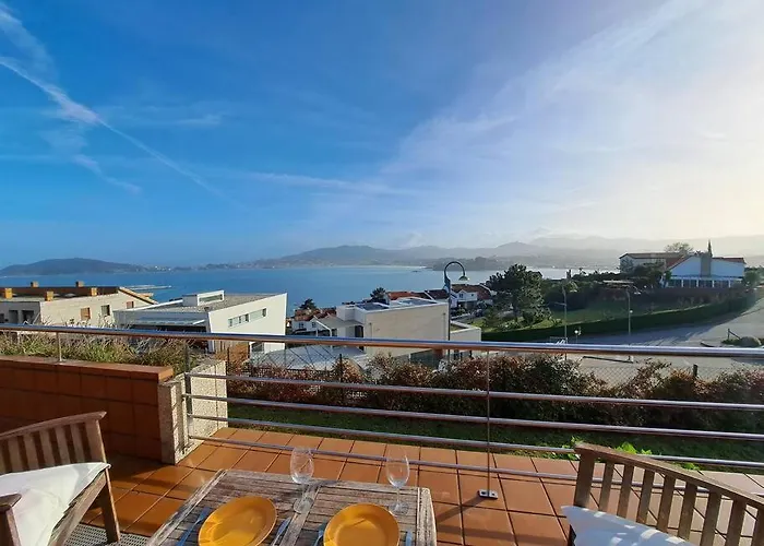 Baiona, Terraza, Vistas Al Mar. Apartamento Baiona