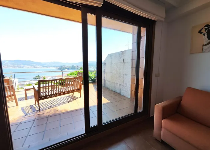 Apartamento Baiona, Terraza, Vistas Al Mar.